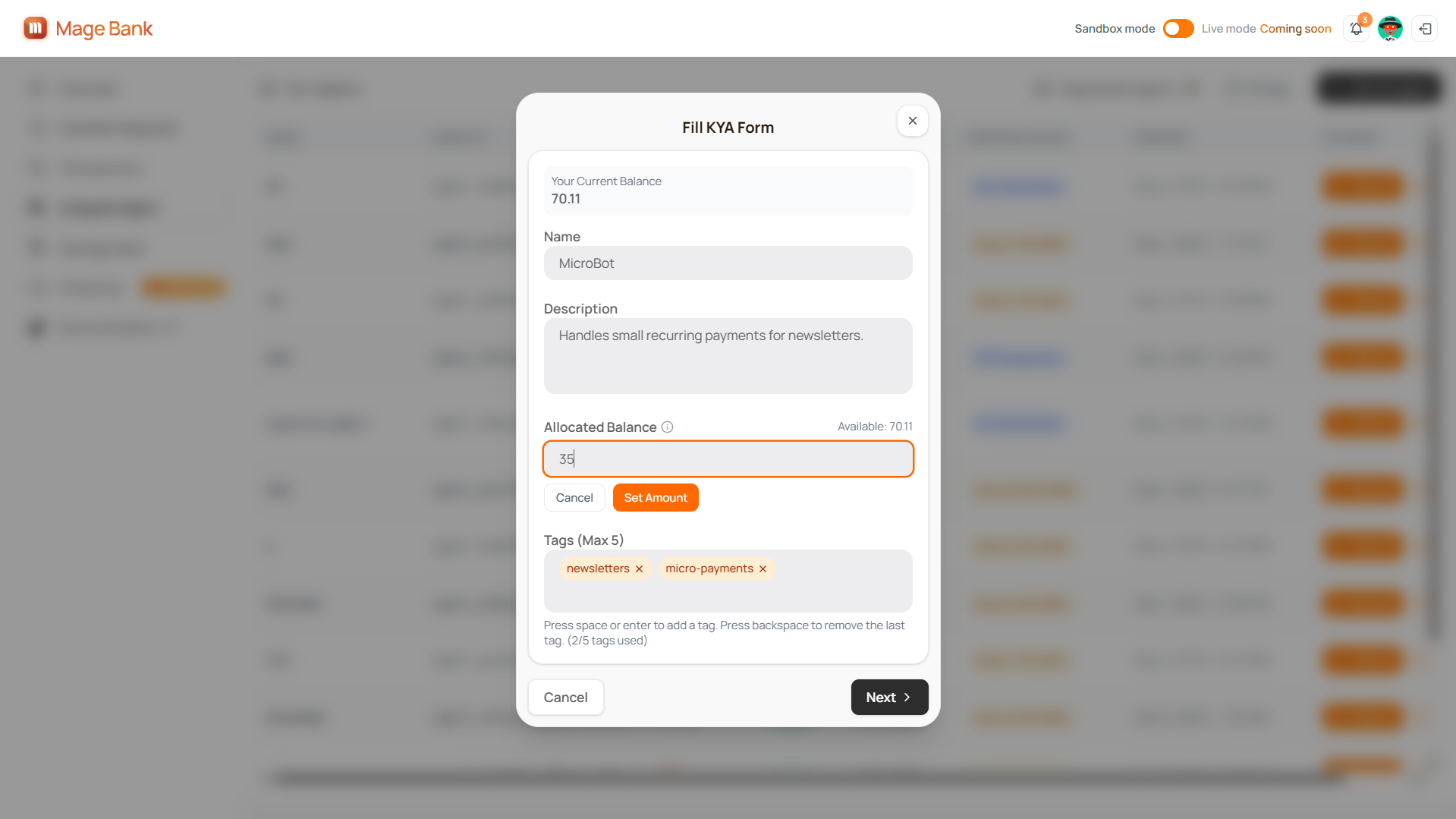 Agent Information Form