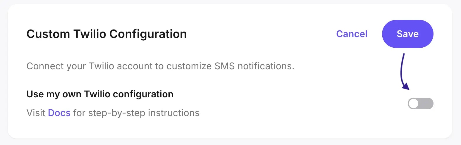 twilio-disable-integration