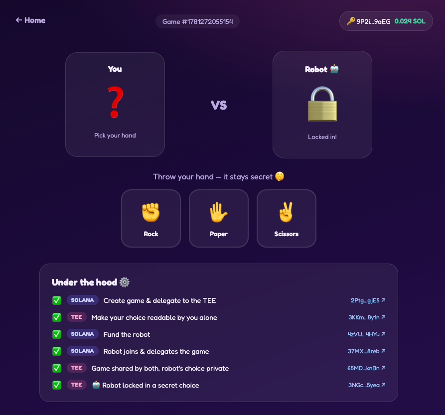 Rock Paper Scissors - MagicBlock Documentation
