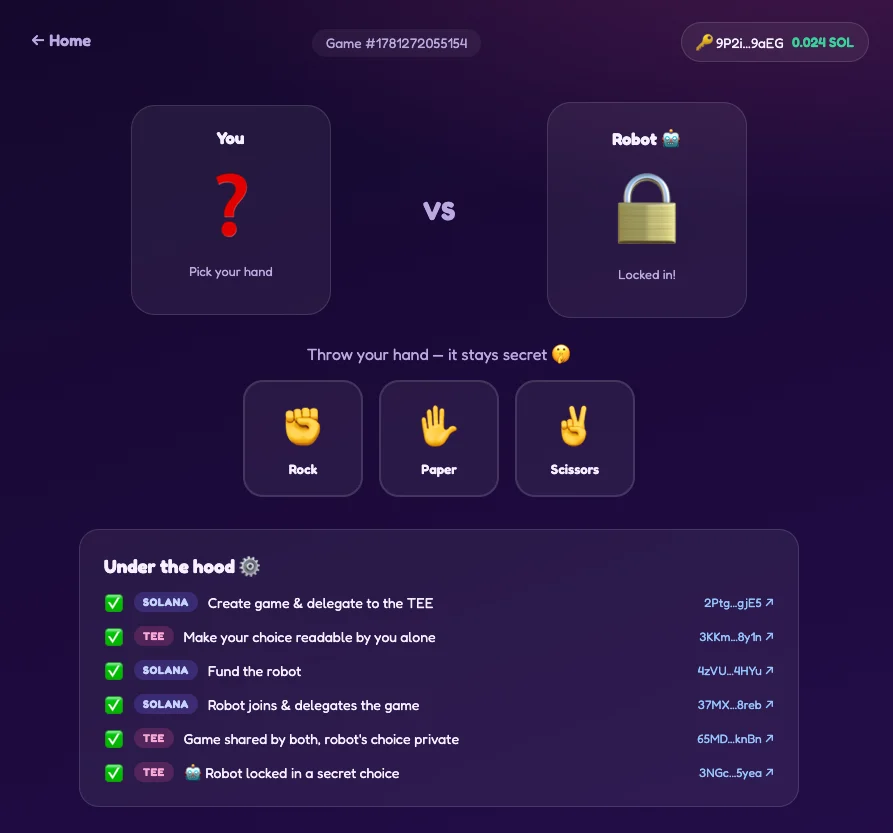 Rock Paper Scissors Demo