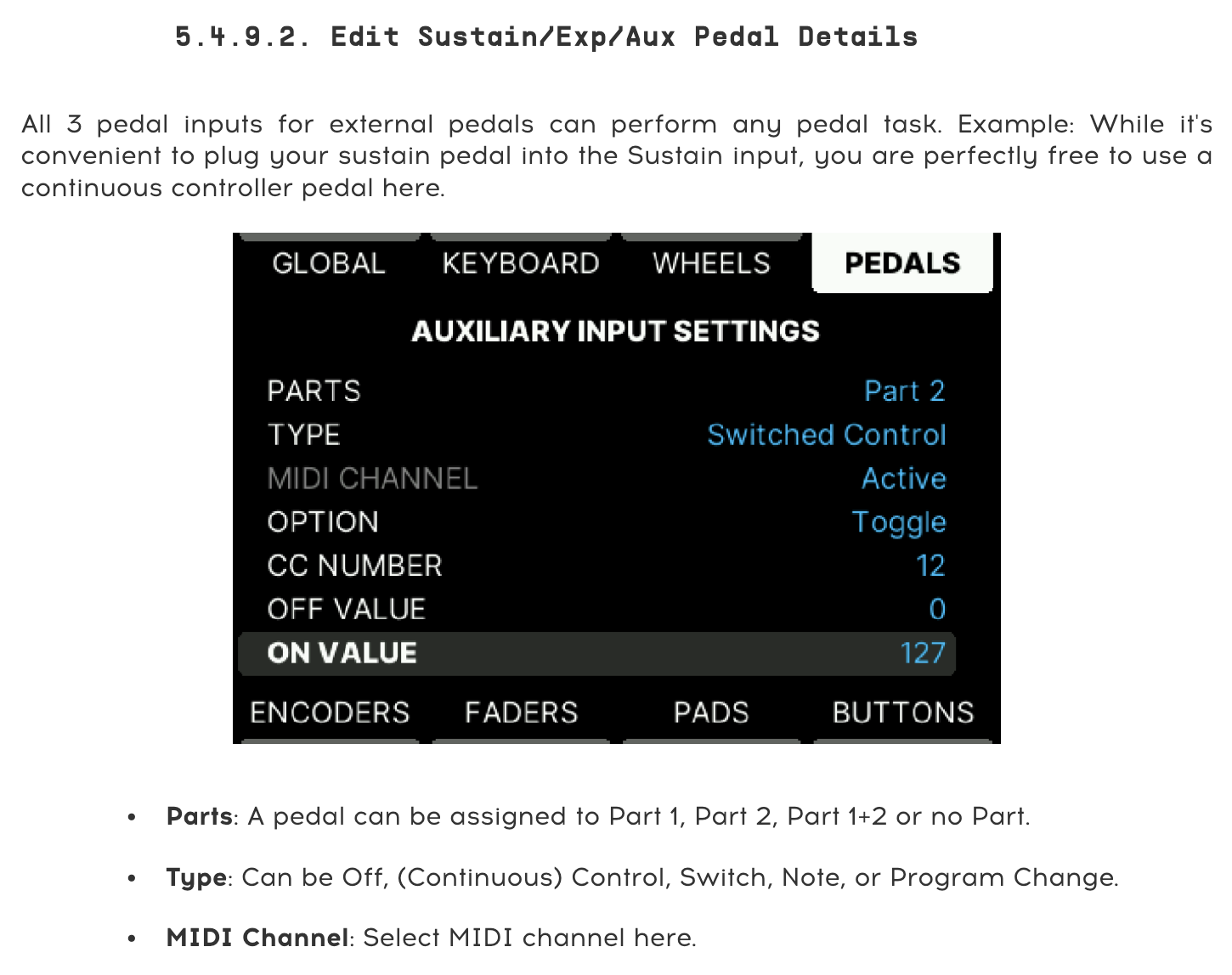 Arturia Key Lab User Manual Pedal Settings Pn Arturia Key Lab User Manual Pedal Settings Pn