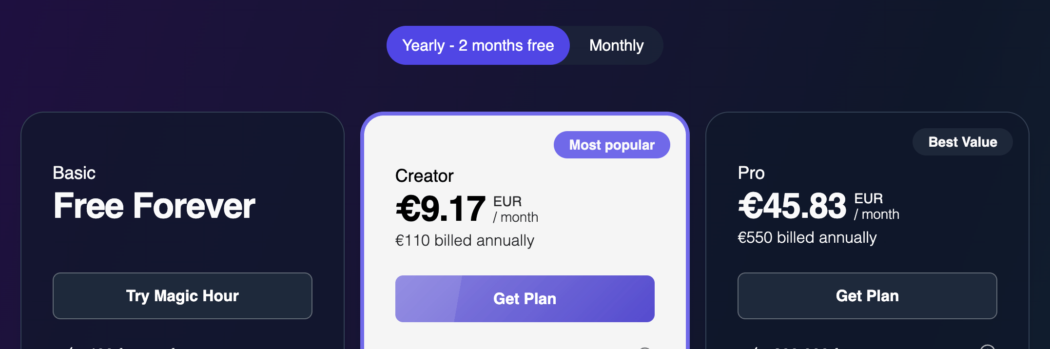 Pricing Euro