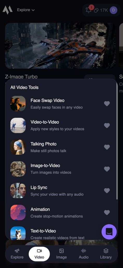 Mobile Navigation Bar on /create Page
