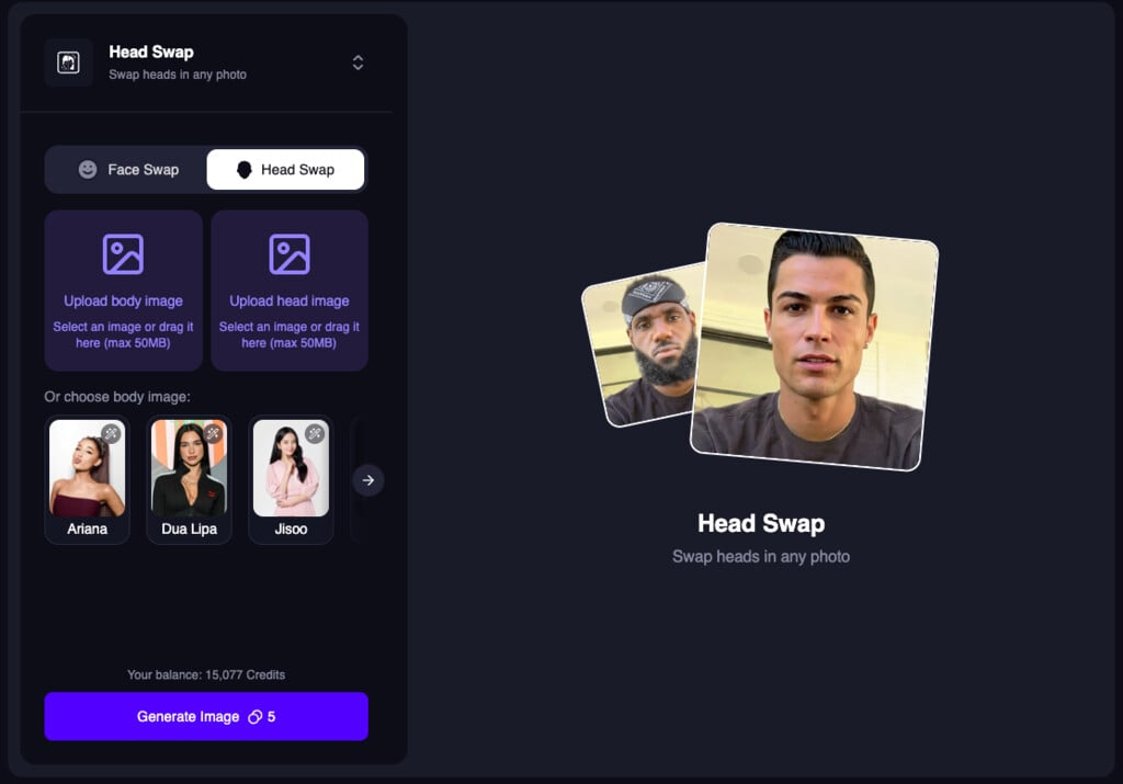Head Swap Dashboard