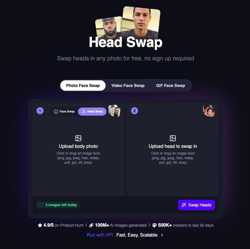 Head Swap Free Tool