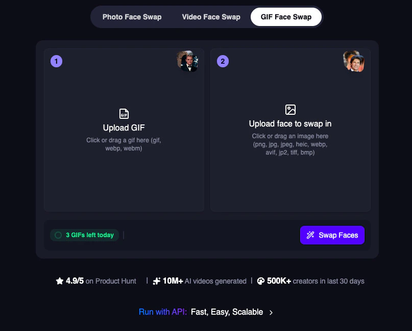 Face Swap GIF Free Tool