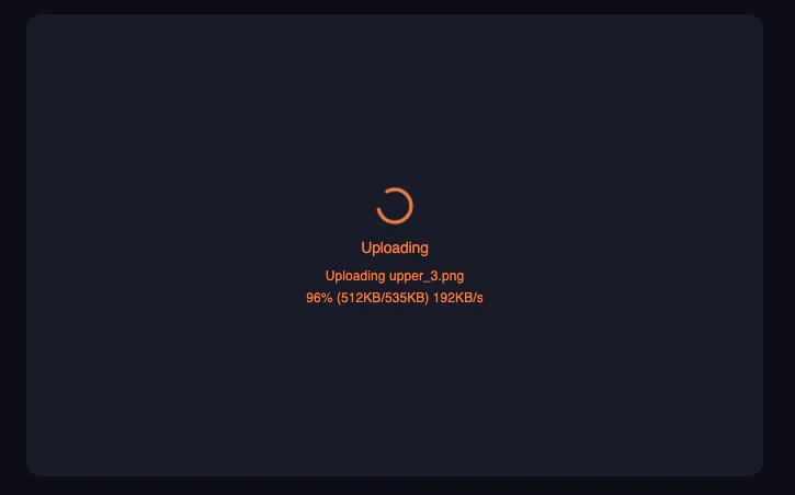 Show Upload Progress on Free
Tools