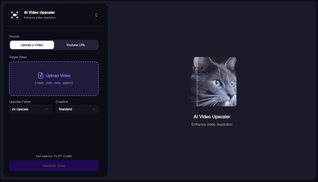 Video Upscaler Dashboard Tool