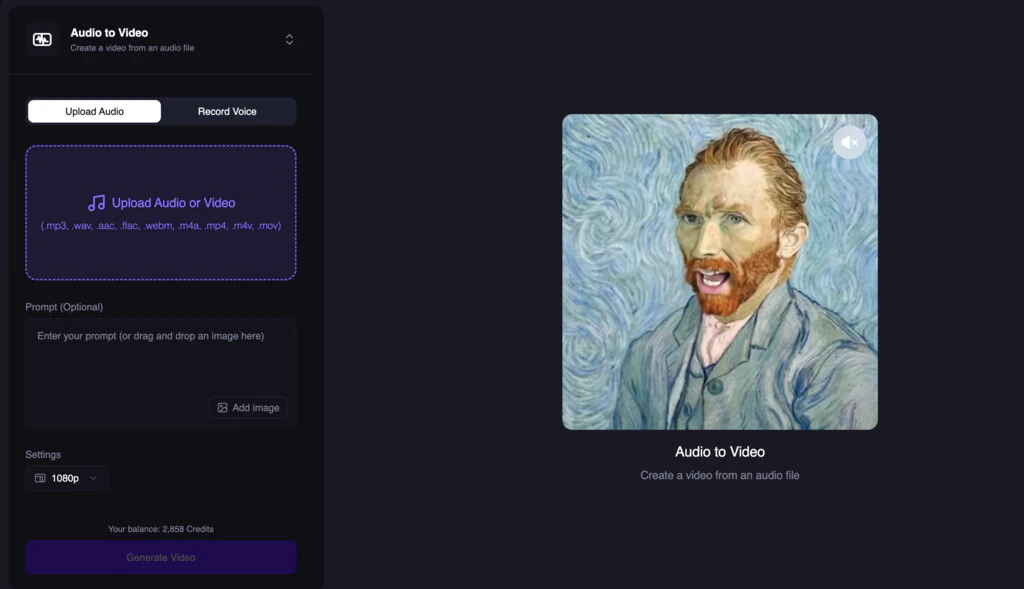 Audio-to-Video Comes to the
Dashboard