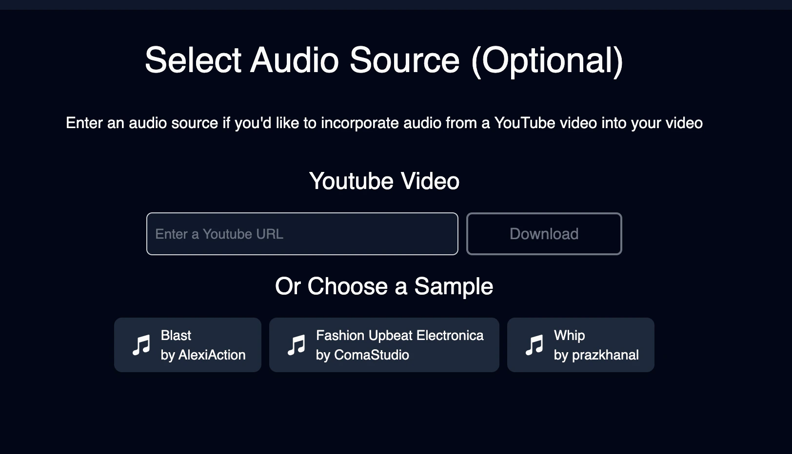 Sample Audio