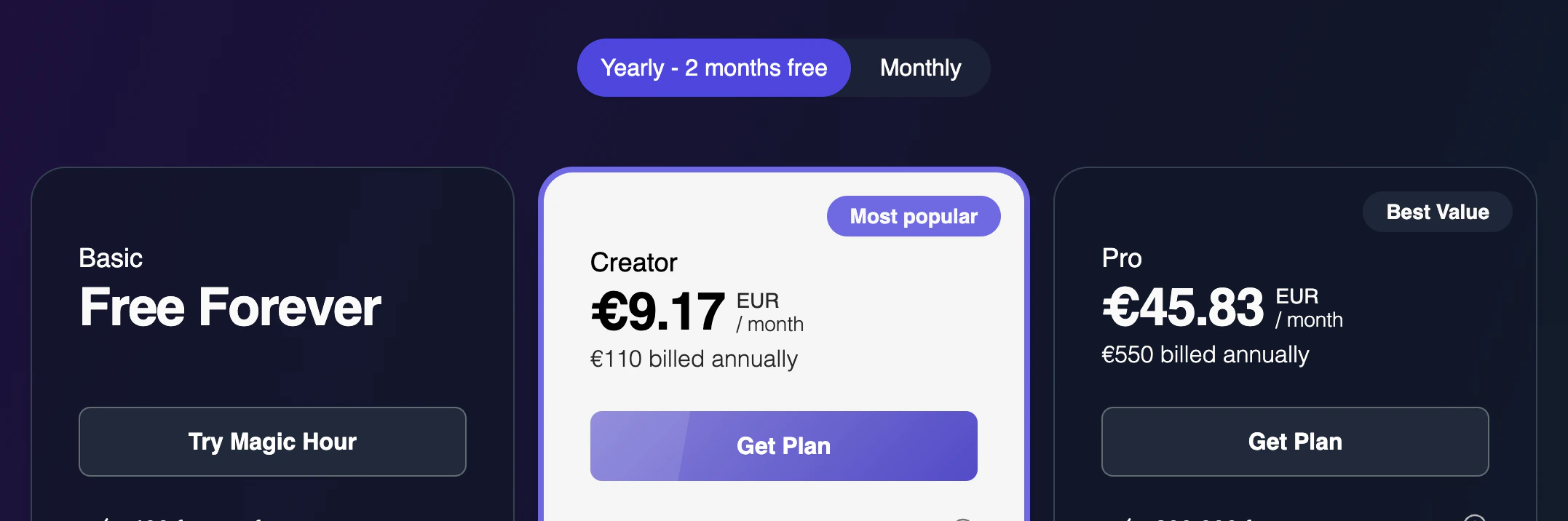 Pricing Euro