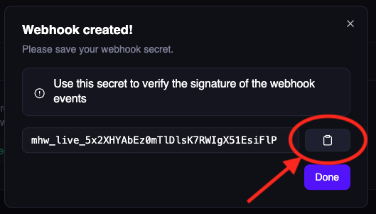 Webhook Secret
