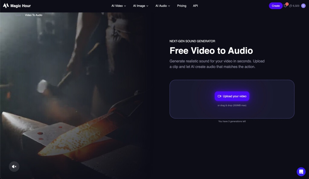 Free Add Sound to Video (5s
Preview)