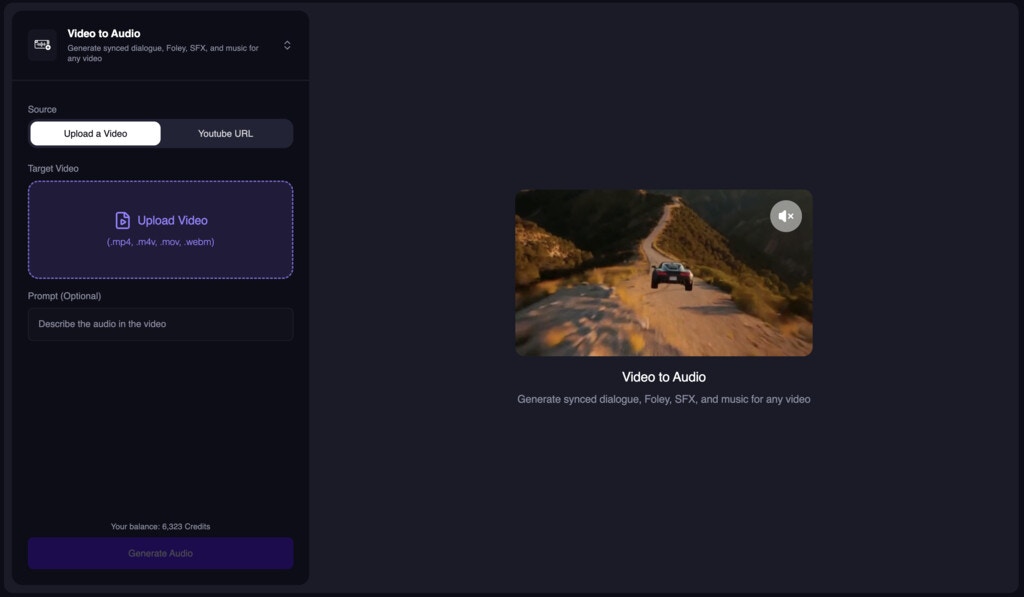 New Video to Audio Tool