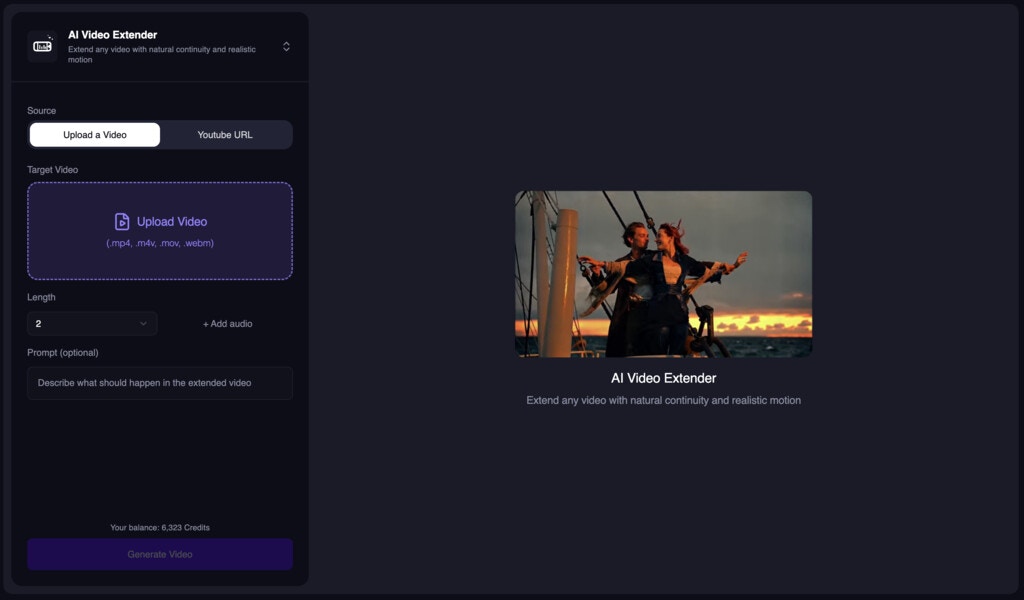 New AI Video Extender