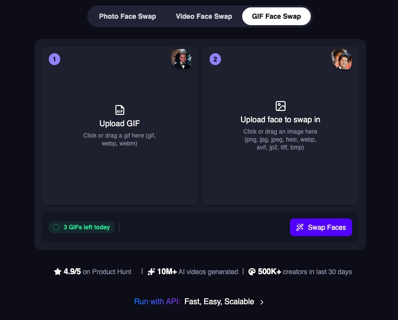 Face Swap GIF Free Tool