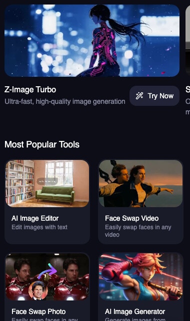 New Mobile /create Page UI