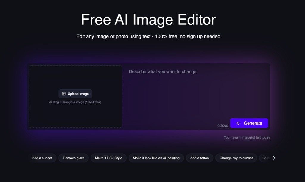 AI Image Editor