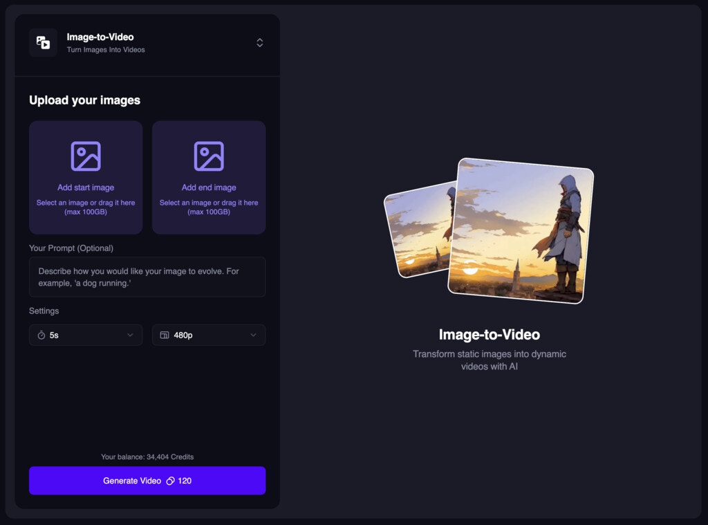 New Image-to-Video UI