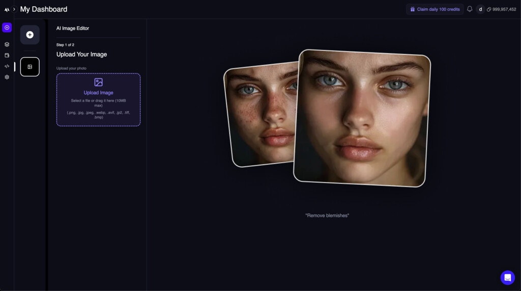 Brand new UI for AI Image
Editor