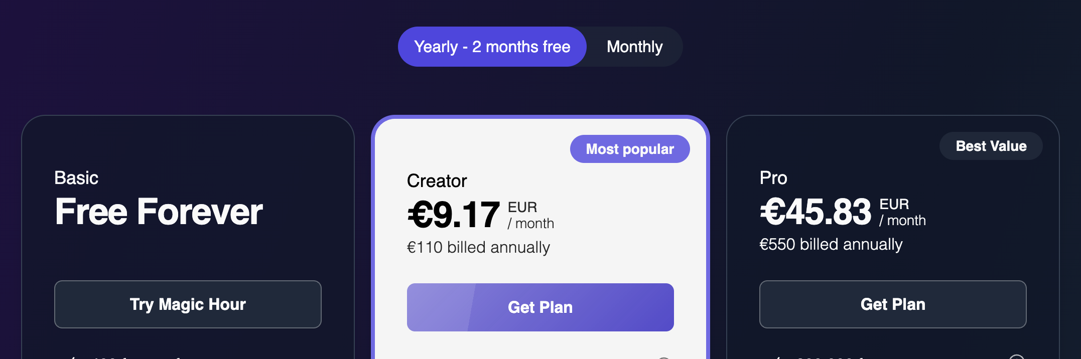 Pricing Euro
