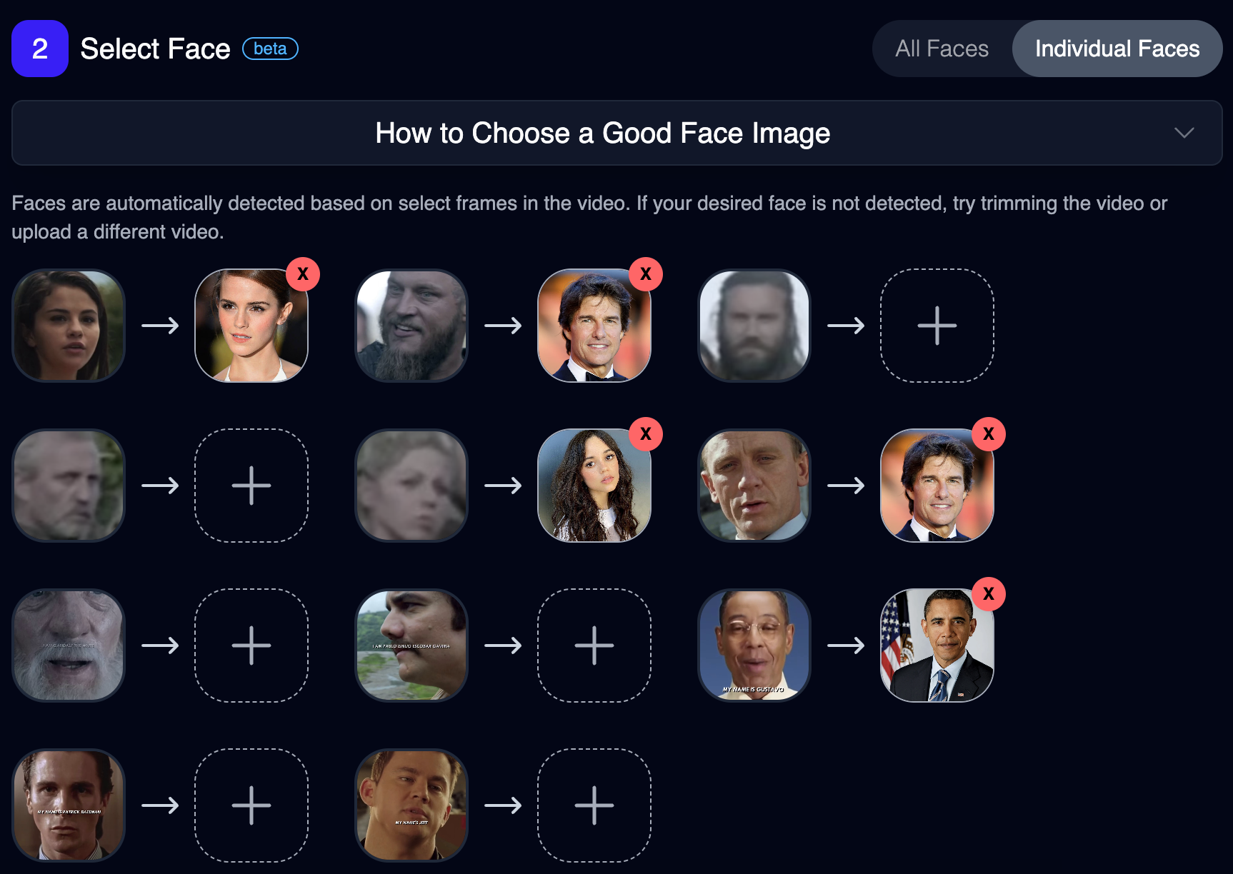Multi-Face Swap UI