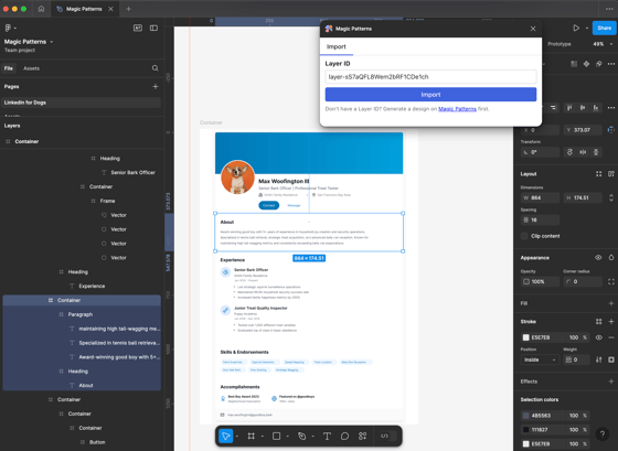 Export to Figma - Magic Patterns