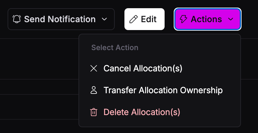 transfer ownership
