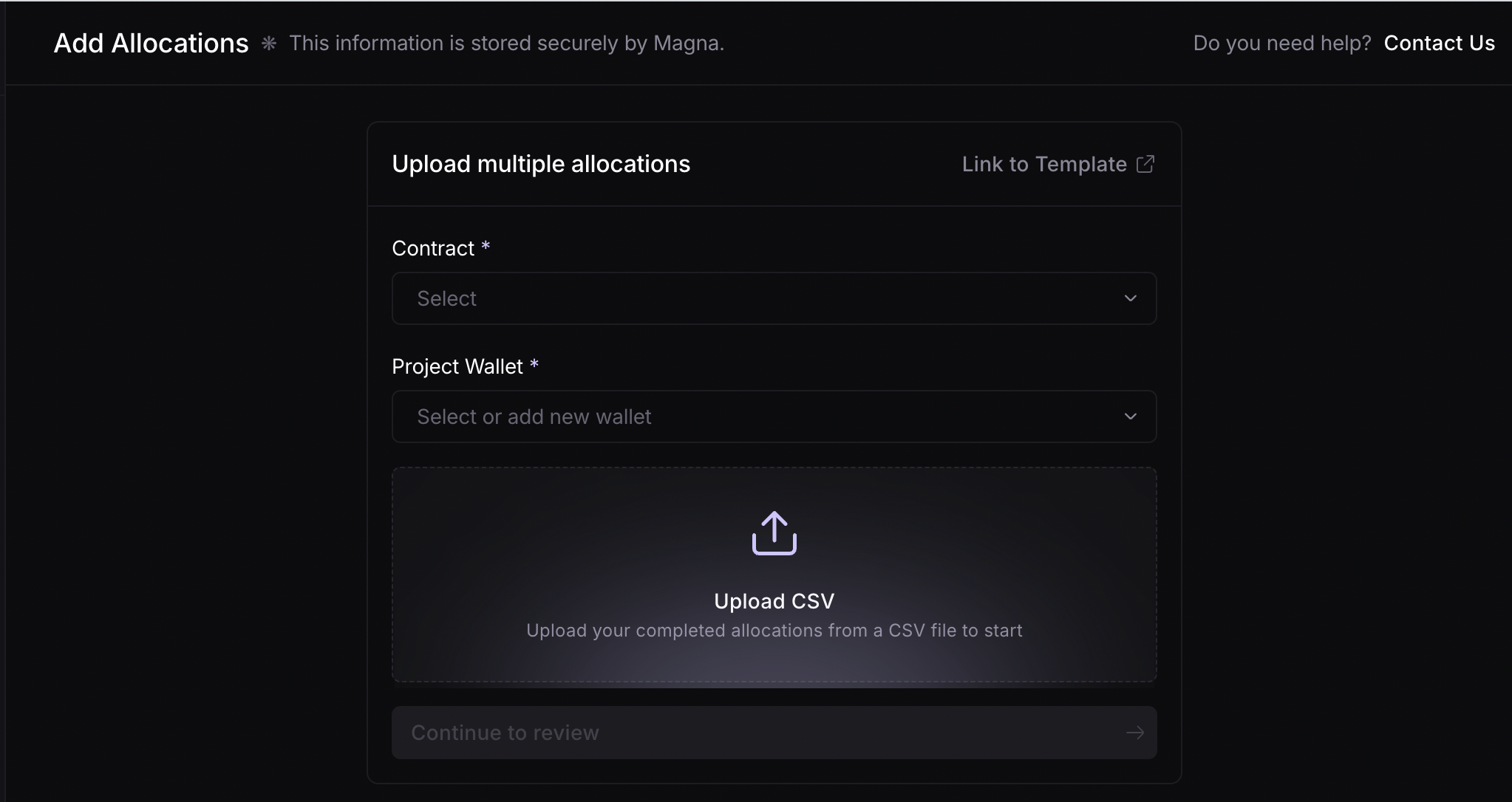 import allocations