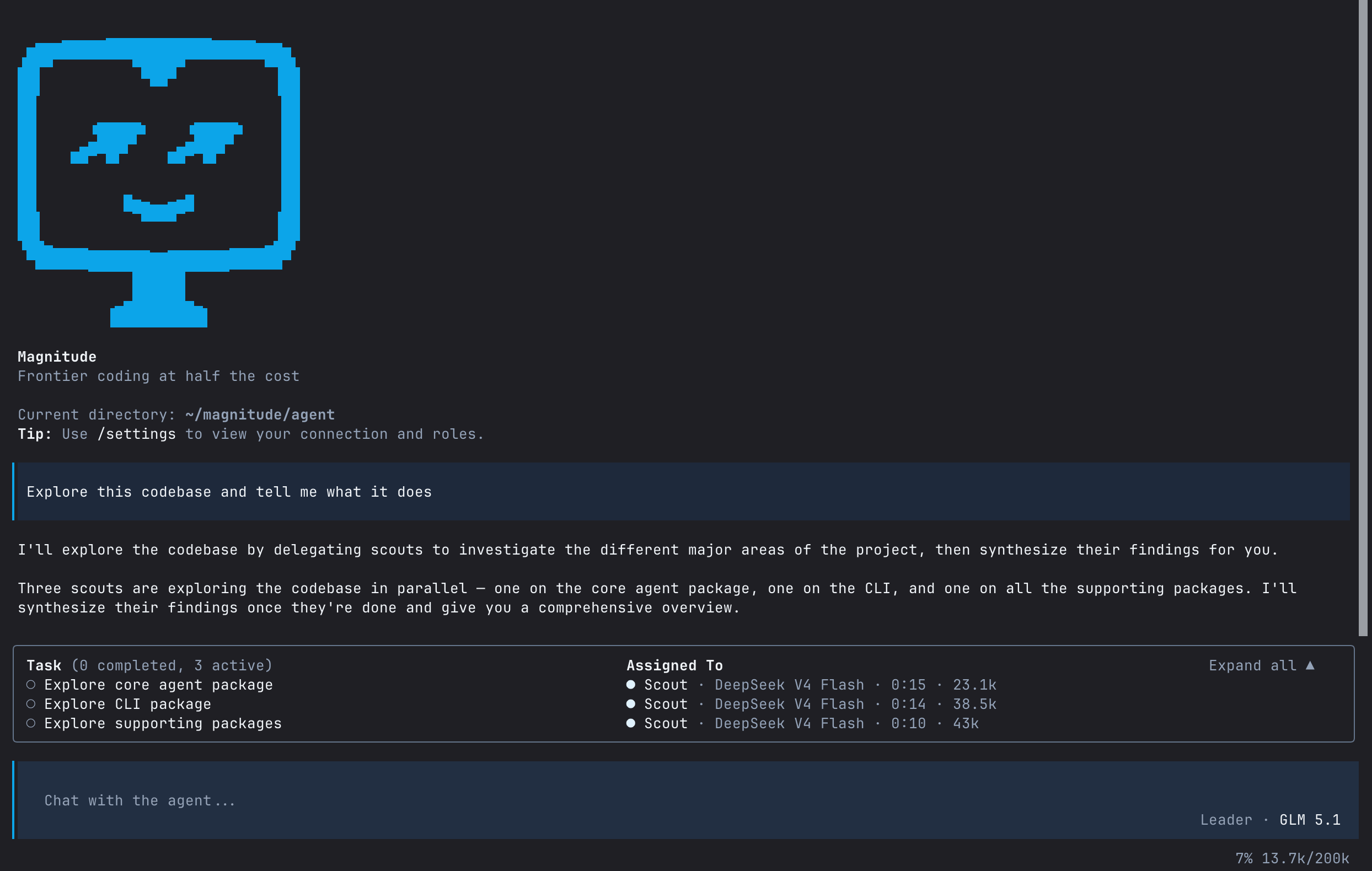 Magnitude interface