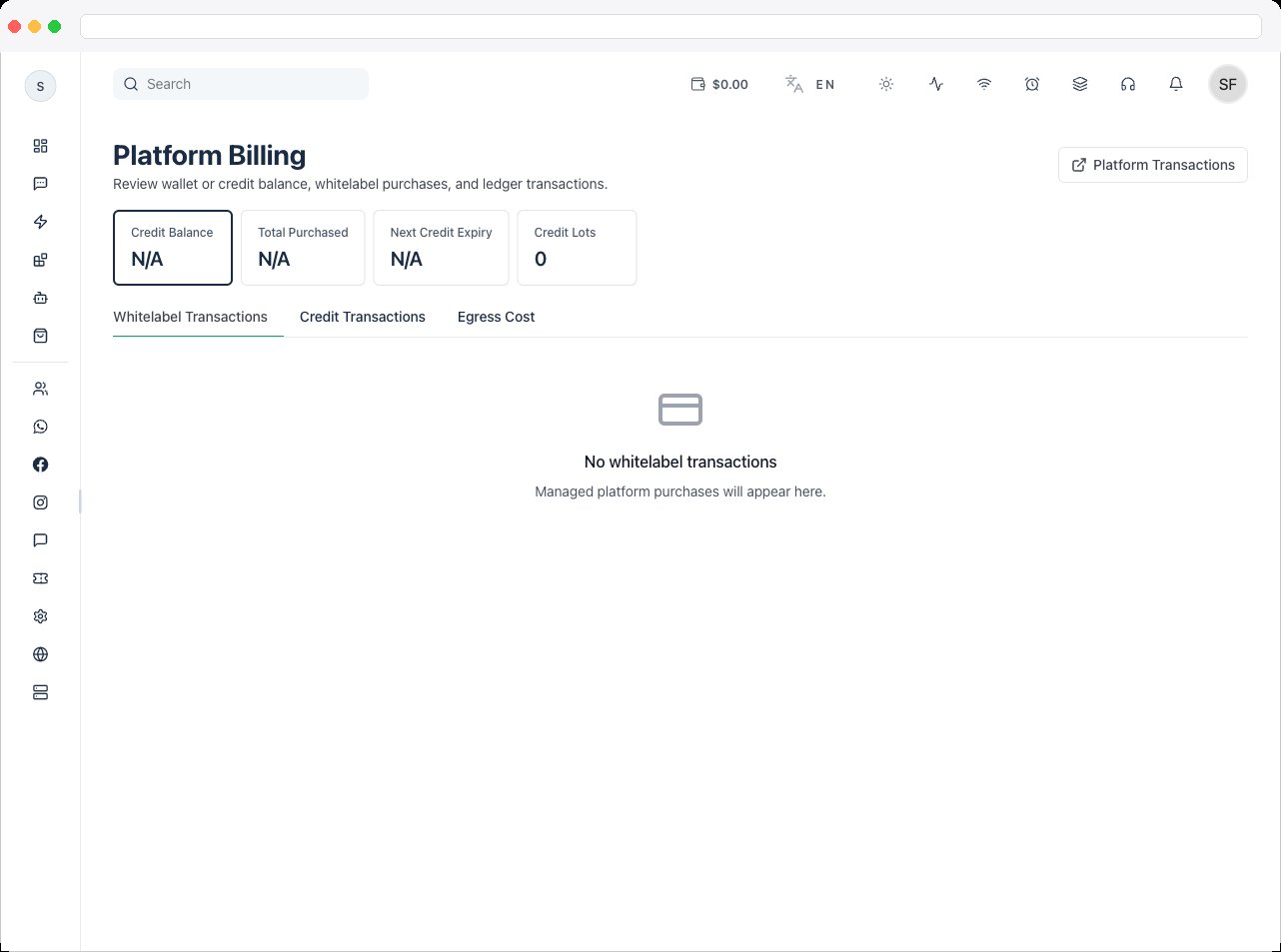 Egress Cost tab showing the billing policy notice, the total/free/billable bandwidth tiles, and the domain traffic breakdown table
