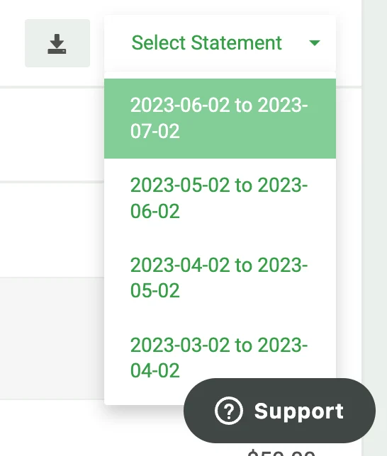 Select Statement dropdown