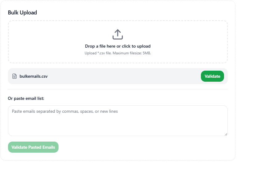 Bulk Email Verification Light