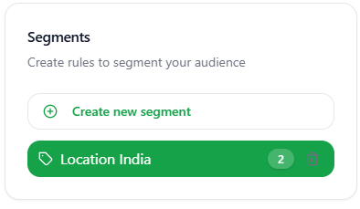 Delete Segment First Way Light