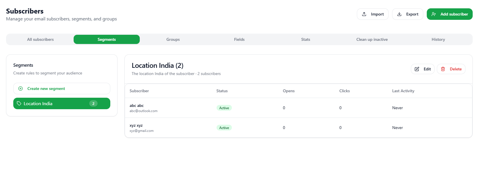 Edited Segment Light