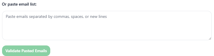 Paste Email List Light