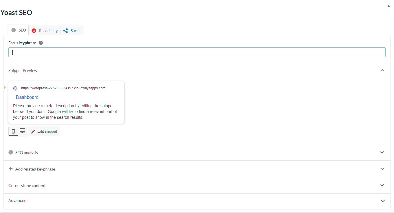 Set SEO Settings