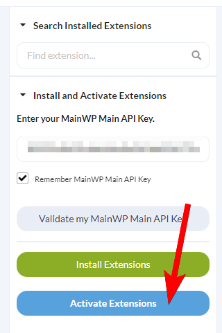 Screenshot showing the Activate Add-ons button after Jetpack Protect installation