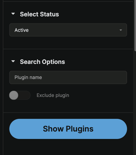 Sidebar accordion with collapsible sections