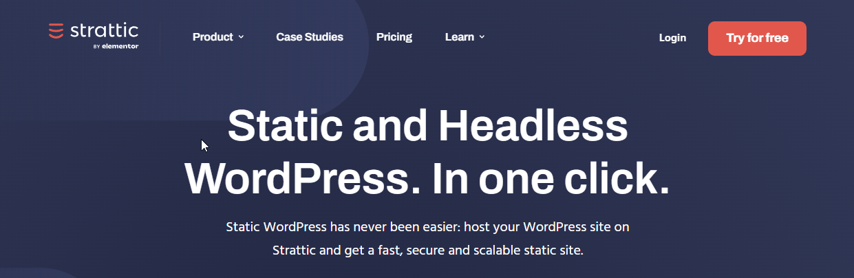 Strattic static WordPress hosting logo
