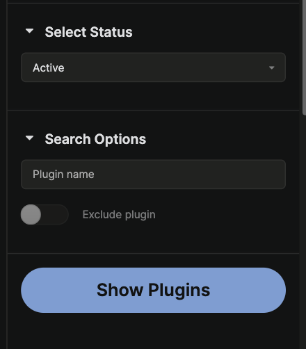 Sidebar accordion with collapsible sections