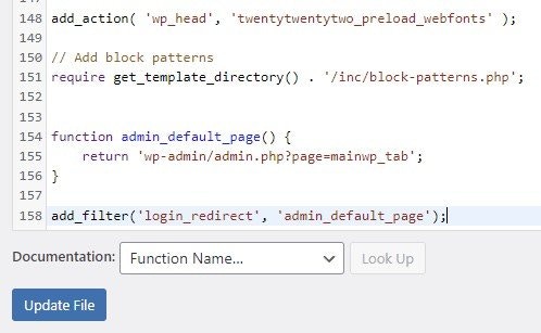 Click Update File button