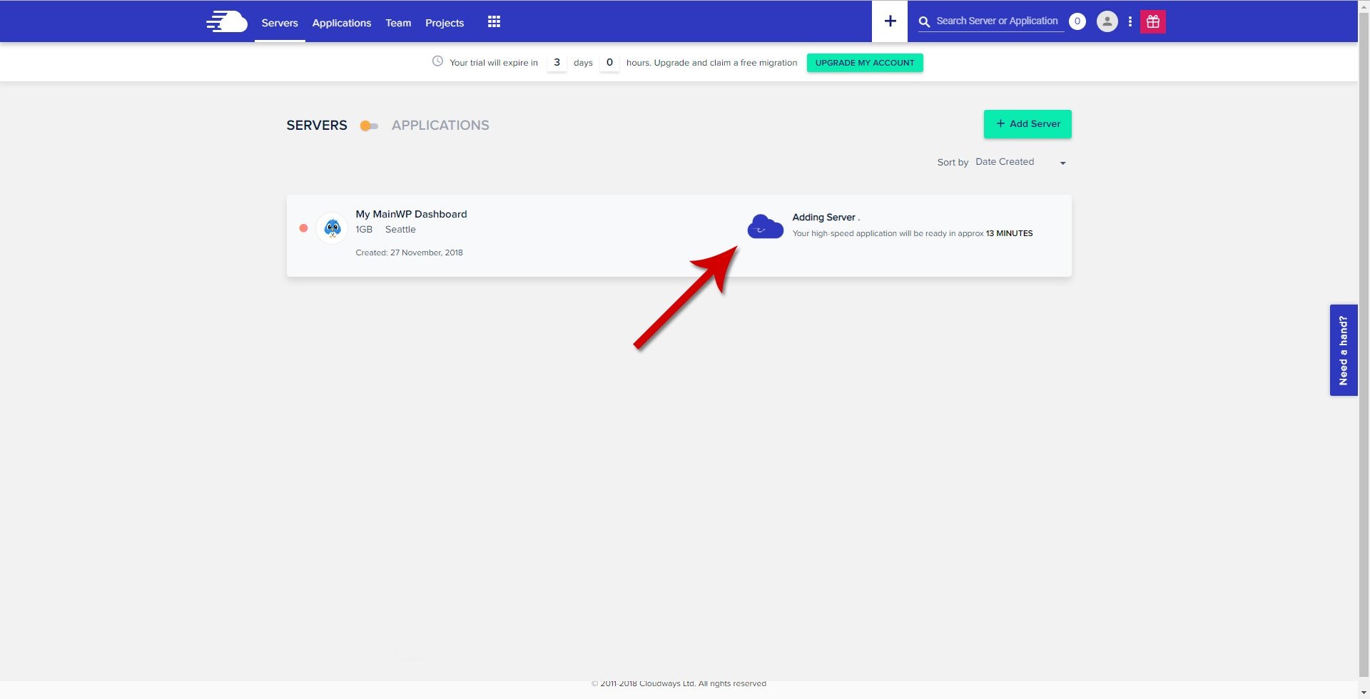 Cloudways - Creating Server