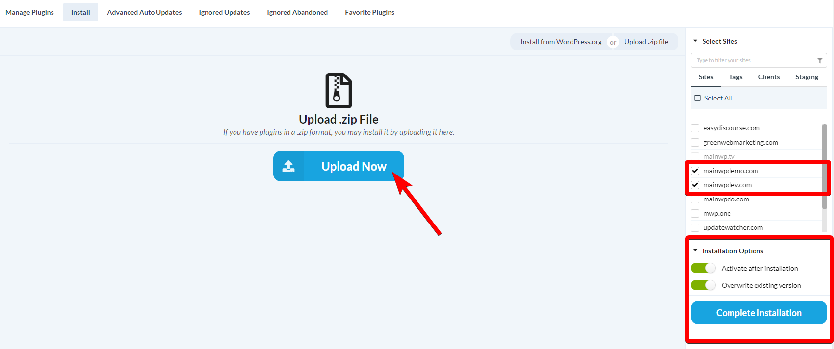 Review the Installation Options