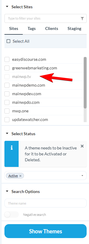 Client Card action buttons including Manage Sites, Edit Client, Create Report, and Suspend Sites