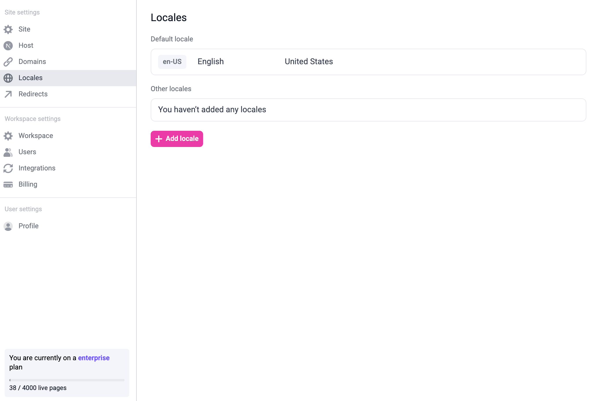 Localization first step