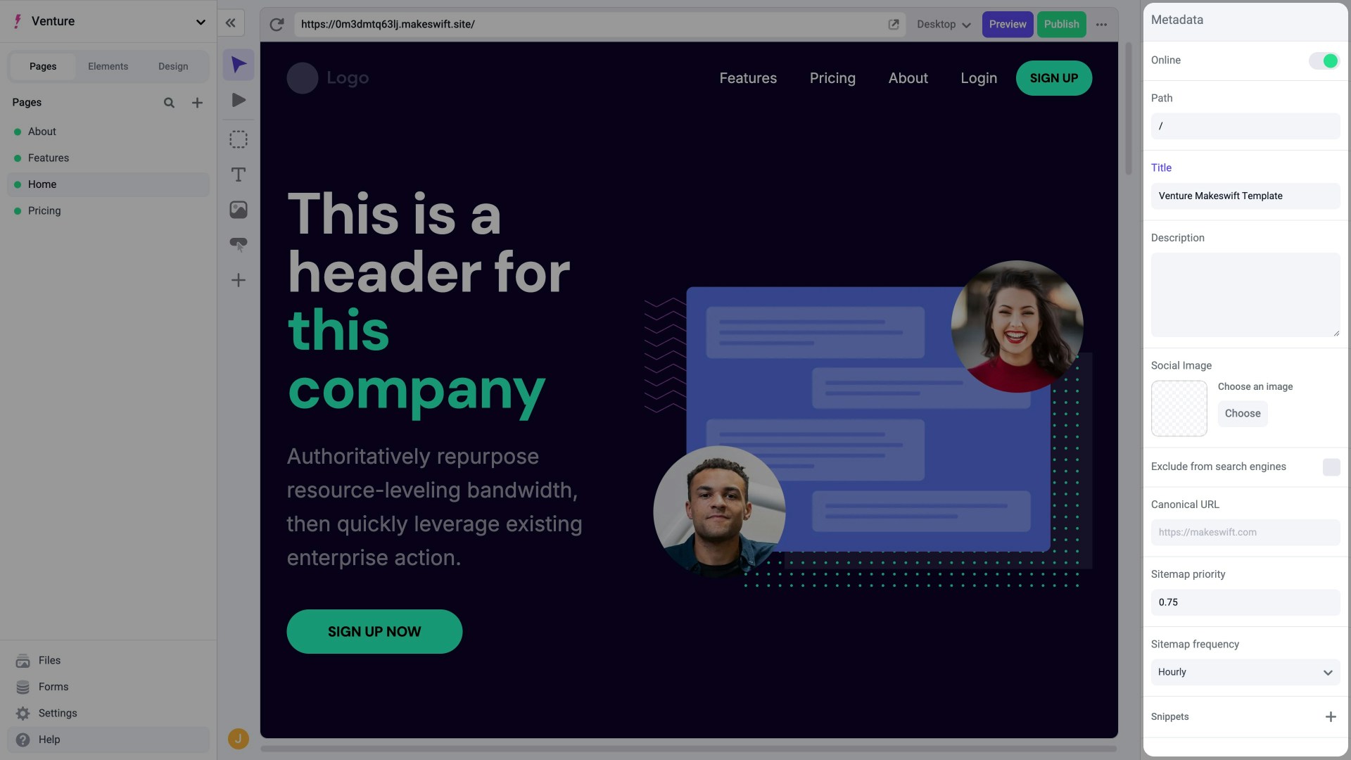 Makeswift builder panels
