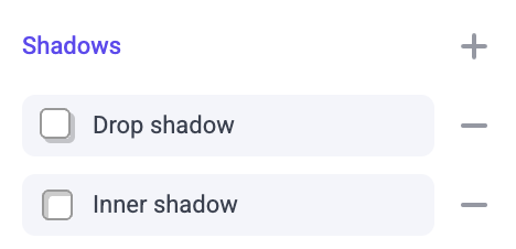 Applying shadows to cards