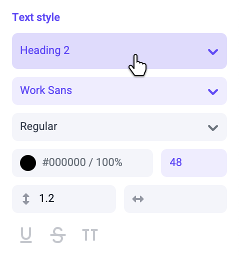 Updating Text Styles