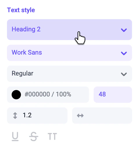 Updating Text Styles
